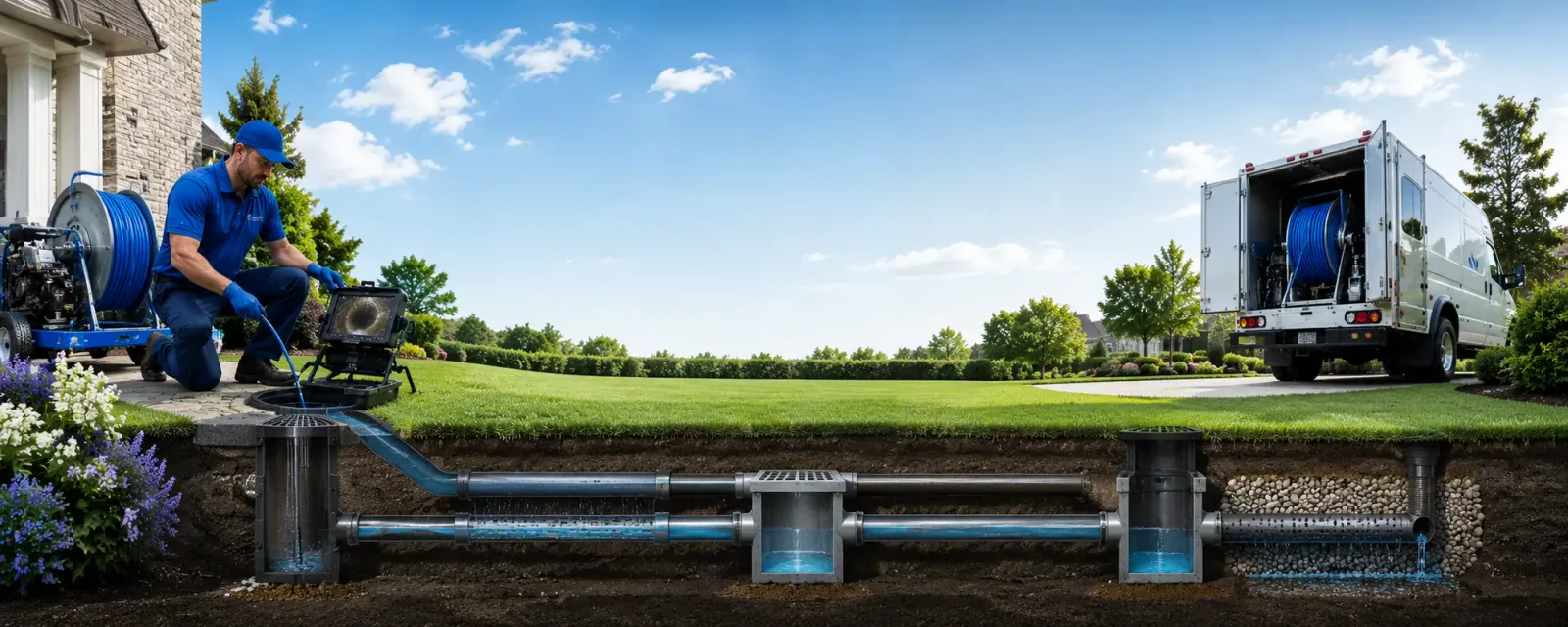 Outdoor drain cleaning information for Hunter, ND